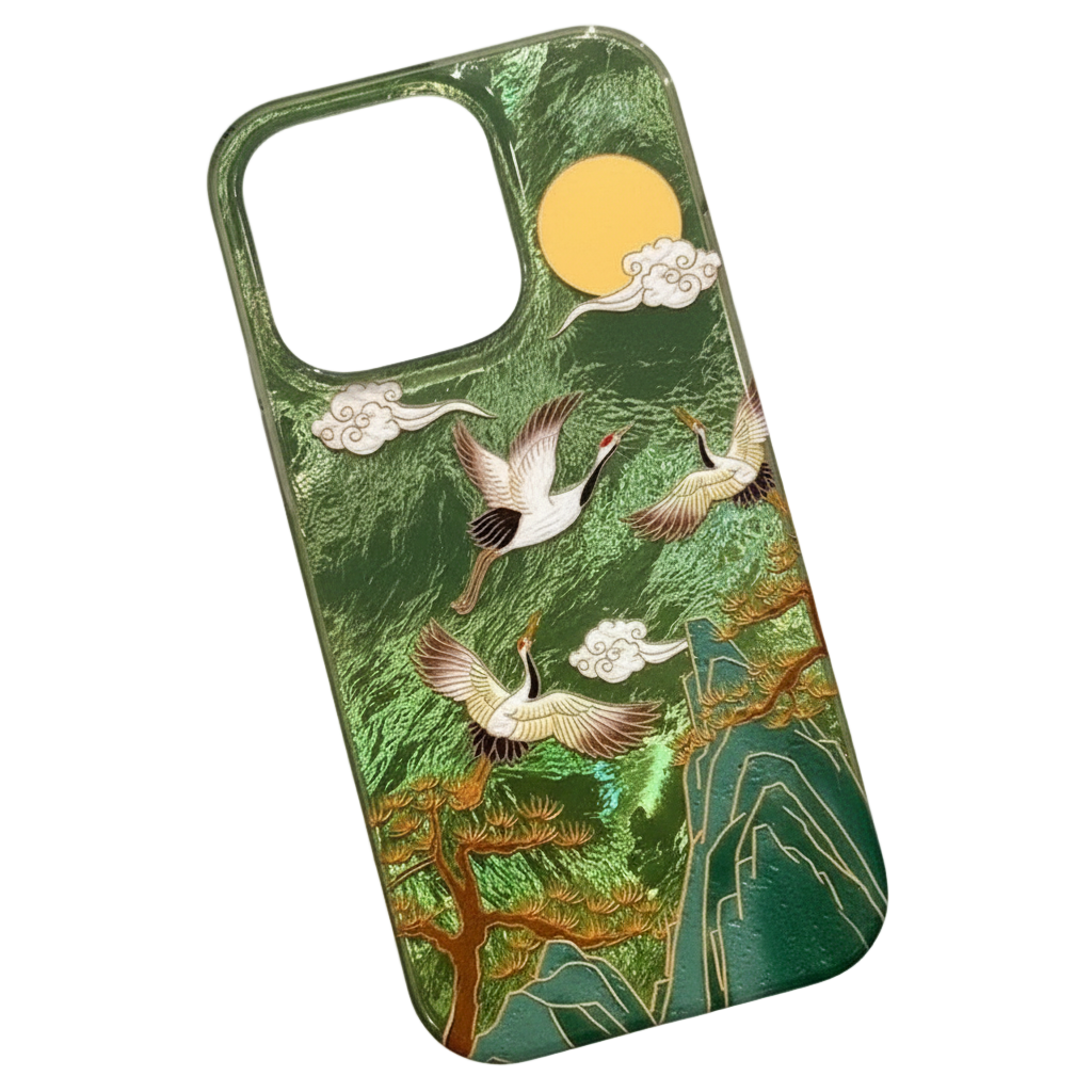 Auspicious Crane & Cloud Vortex Case