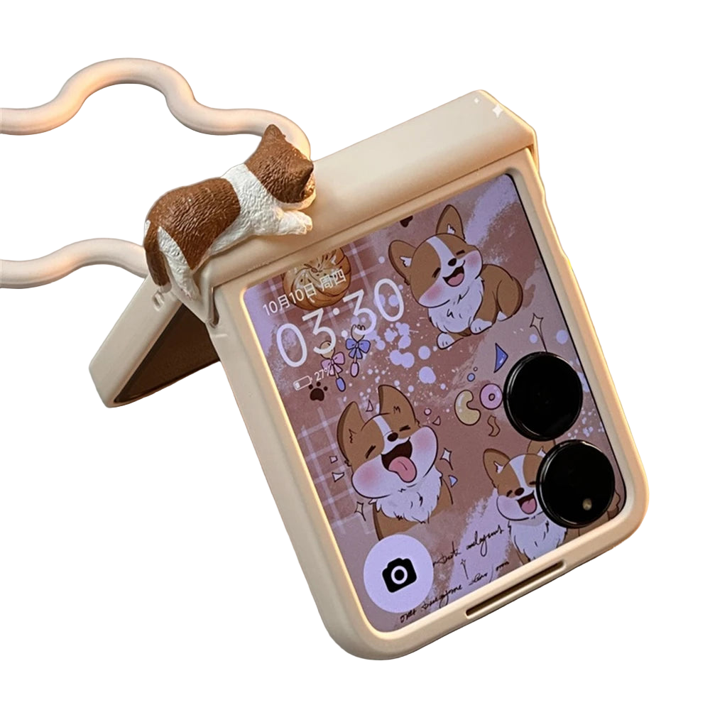 3D Sleepy Kitten Flip Case